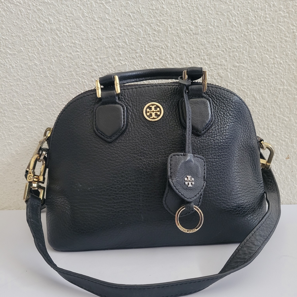 Tory Burch Black Leather Satchel